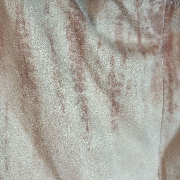 BLANK NYC WOMEN MOTO JACKET TIE DYE BLUSH FAUX BLUSH SUEDE SOFT COAT MEDIUM EUC! - Picture 9 of 15